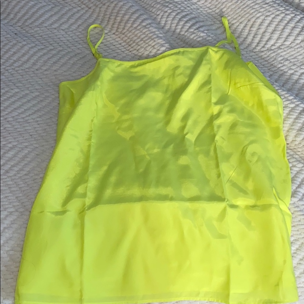 Lou & Grey silky neon green/yellow tank